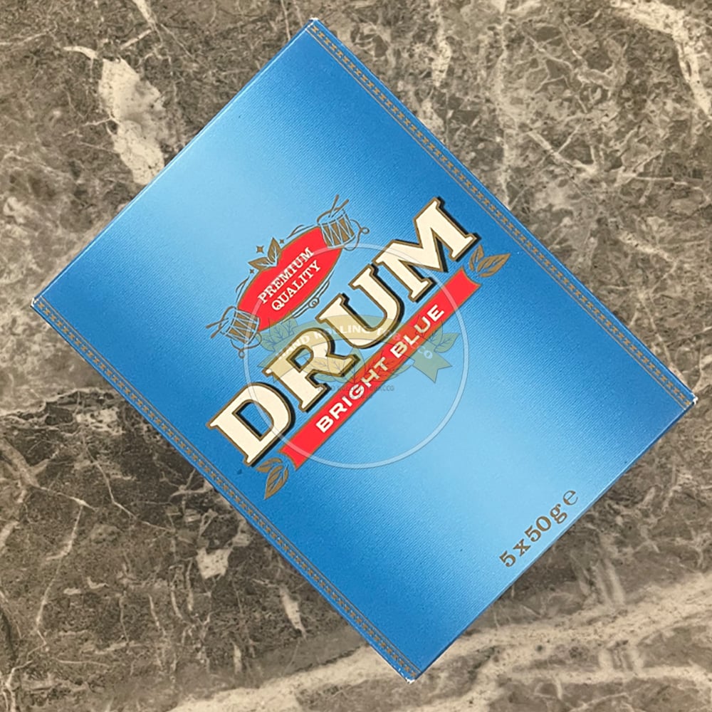 drum select tobacco Drum Bright Blue 50g 🍂 ‣ Duty Free Price ‣ Only 14€ 👍