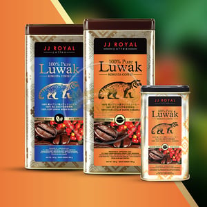 100% Pure Luwak Robusta (Ground Coffee) 100g