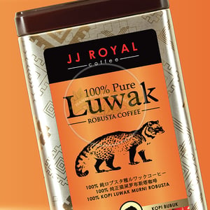 100% Pure Luwak Robusta (Ground Coffee) 100g