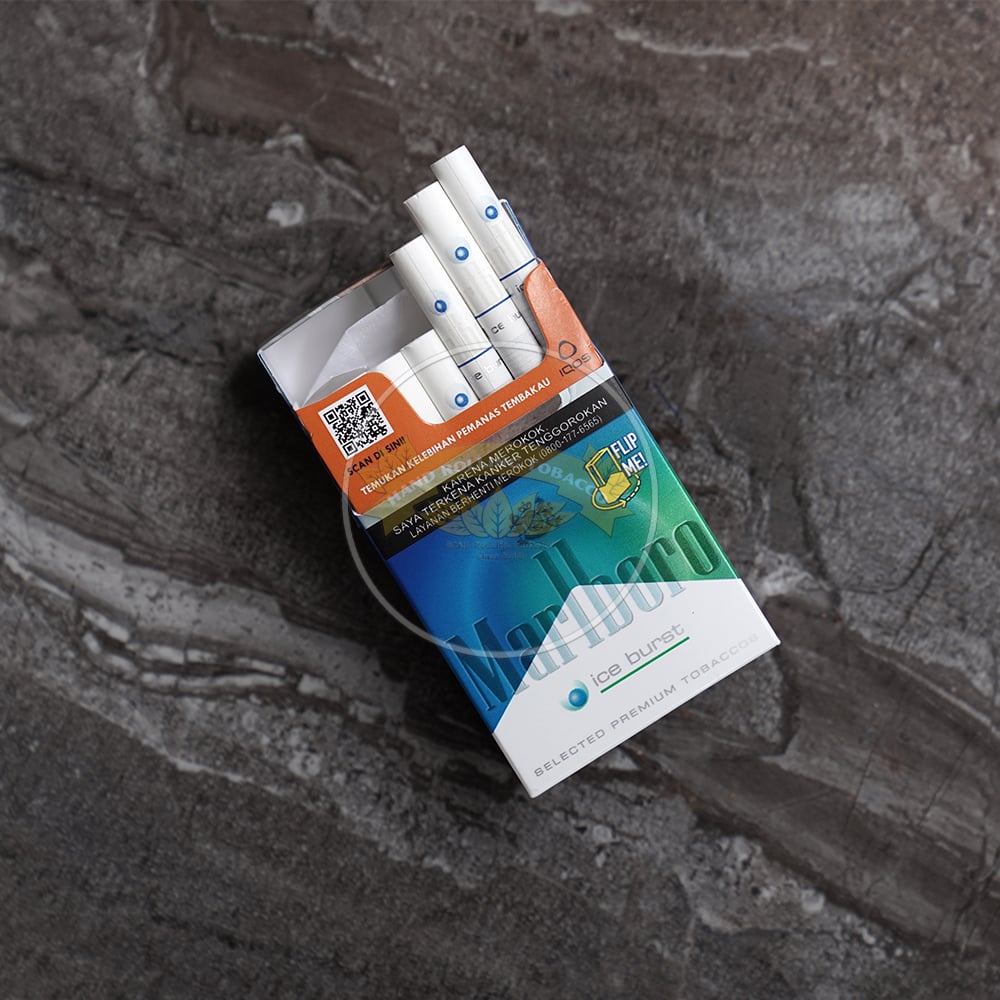 ice cigarette Marlboro Blast and branded kits in a tailored box format built around product size Mac Super Slim - Ice