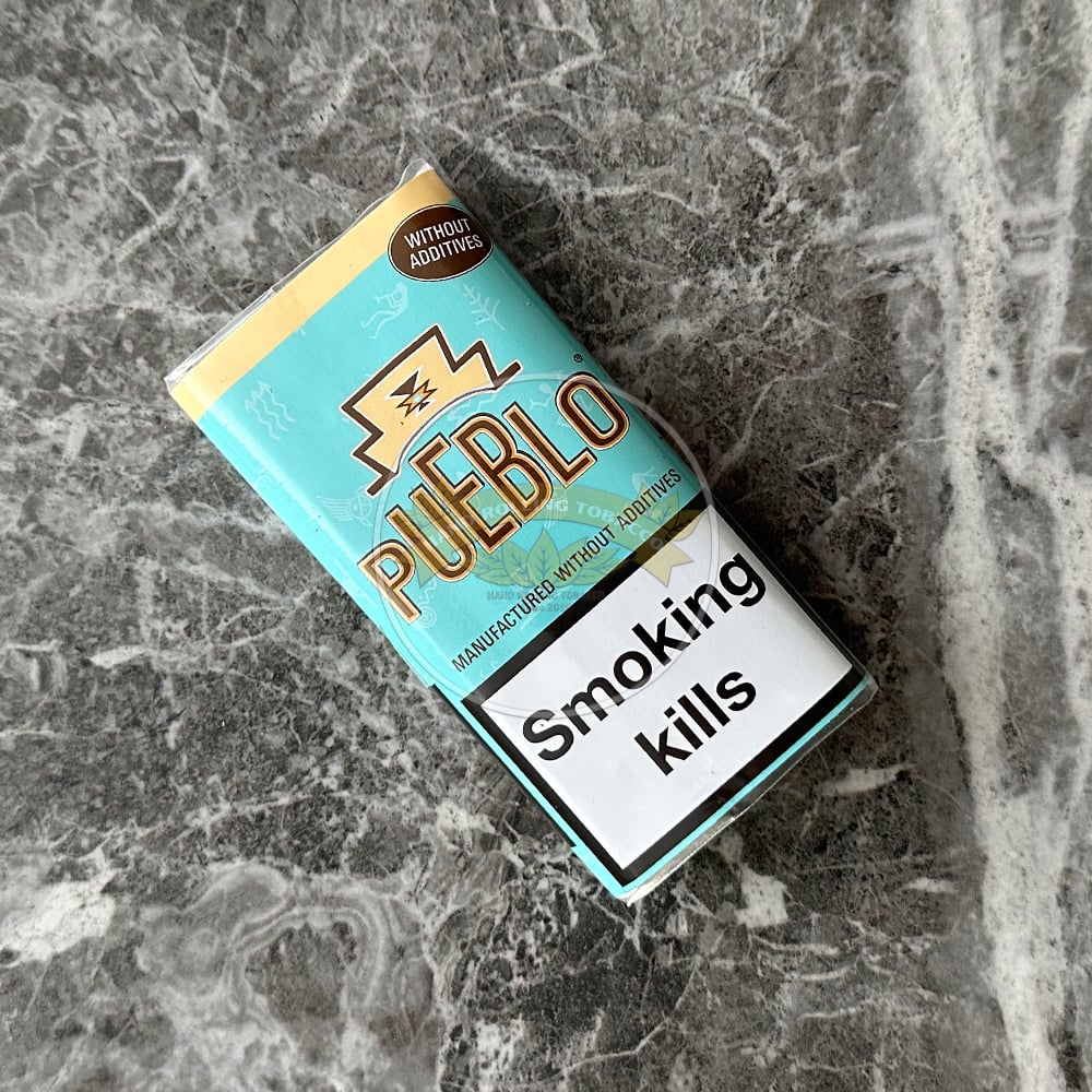 pueblo rolling tobacco loose free hand Stock Photo Pueblo Classic Yellow Additive Free
